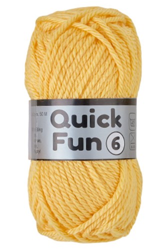 50g włóczka Lammy Yarns akryl antipilling Quick Fun 6 żółty 510