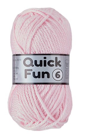 50g włóczka Lammy Yarns akryl antipilling Quick Fun 6 jasnoróżowy 710