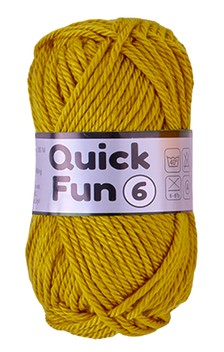50g włóczka Lammy Yarns akryl antipilling Quick Fun 6 musztardowy 520
