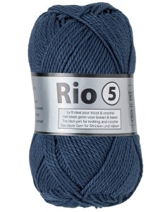 100g włóczka Lammy Yarns gruba 100% bawełna merceryzowana Rio 5 890 granat
