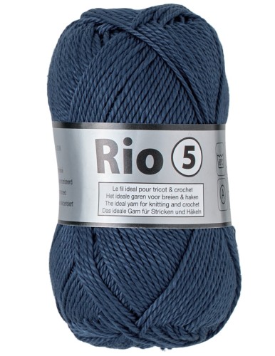 włóczka Lammy Yarns gruba 100% bawełna merceryzowana Rio 5 890 granat