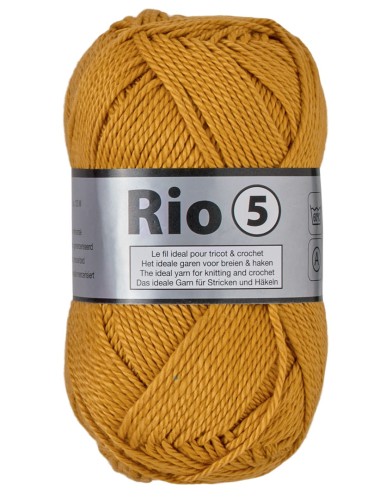 włóczka Lammy Yarns gruba 100% bawełna merceryzowana Rio 5 846 mustard