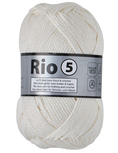 włóczka Lammy Yarns gruba 100% bawełna merceryzowana Rio 5 844 ecru