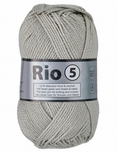 włóczka Lammy Yarns, gruba 100% bawełna merceryzowana Rio 5 003 popiel
