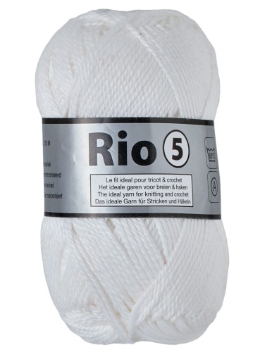 włóczka Lammy Yarns, gruba 100% bawełna merceryzowana Rio 5 005 biały