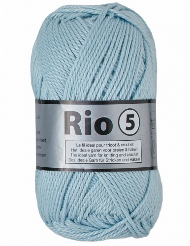 włóczka Lammy Yarns gruba 100% bawełna merceryzowana Rio 5 50 błękit