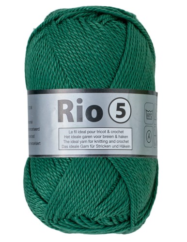 włóczka Lammy Yarns gruba 100% bawełna merceryzowana Rio 5 458 zielony