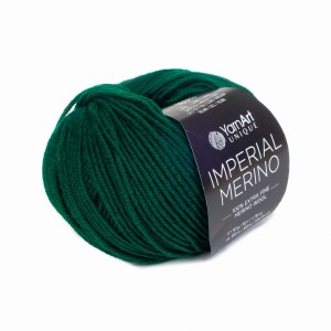 50g włóczka 100% wełna extrafine YarnArt Imperial Merino ciemnozielona 3335
