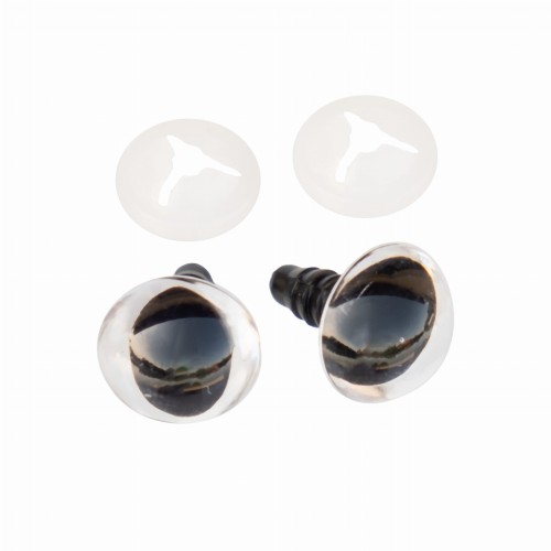 oczy kocie przezroczyste 12mm