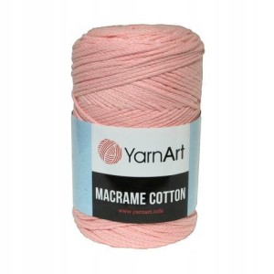 250g sznurek makrama YarnArt Macrame Cotton róż 767
