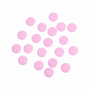 20szt plastikowe guziki, guzik, guziczki dwudziurkowe 11mm jasnoróżowe
