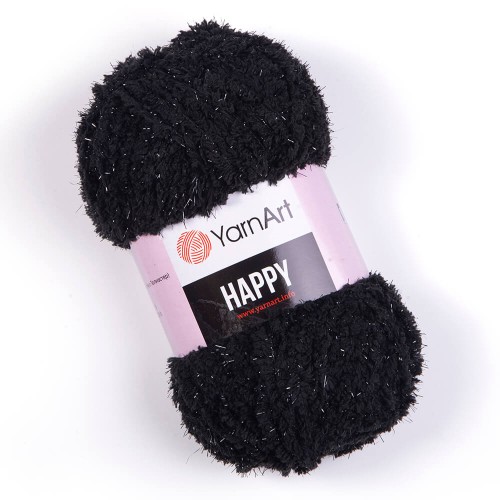 a fantazyjna YarnArt Happy czarny 782