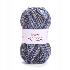 100g wełna włóczka skarpetkowa YarnArt Forza denim 2606
