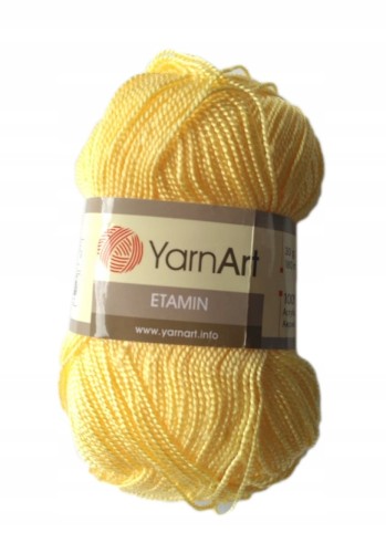 akryl YarnArt Etamin żółty 461