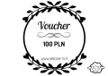 voucher 100 blank czarno-biały