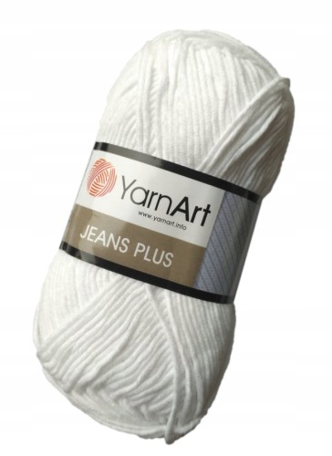 włóczka Jeans Plus biała 62