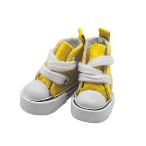 1 para buty, małe buciki dla lalek 3,5cm żółte