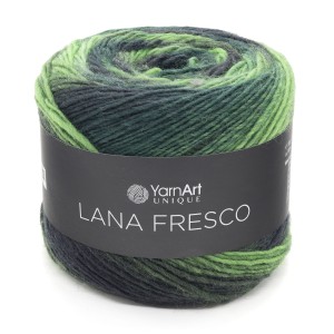 100g kolorowa włóczka 100% wełna YarnArt Lana Fresco zielony 8104