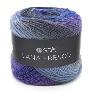 100g kolorowa włóczka 100% wełna YarnArt Lana Fresco niebieski fiolet 8101