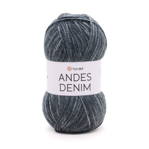 150g wełna, akryl YarnArt Andes Denim 5102 grafit