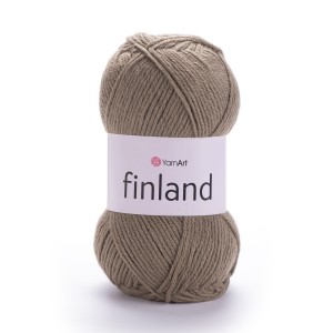 100g włóczka 100% akryl YarnArt Finland 218 brązowa