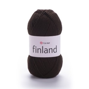 100g włóczka 100% akryl YarnArt Finland 217 ciemnobrązowa