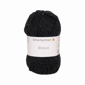 50g włóczka akryl Schachenmayr Bravo antracyt, grafitowy 08370