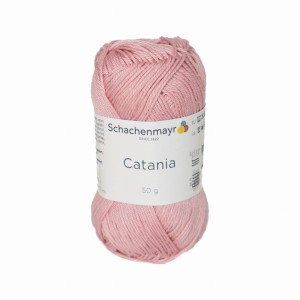 50g włóczka 100% bawełna Catania blady róż 408