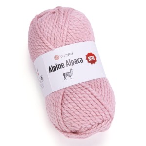 150g alpaka, wełna, akryl YarnArt Alpine Alpaca gruba 1445 jasny róż