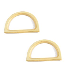 1 para drewniane uchwyty rączki do torebek D 12x8,5 jasne