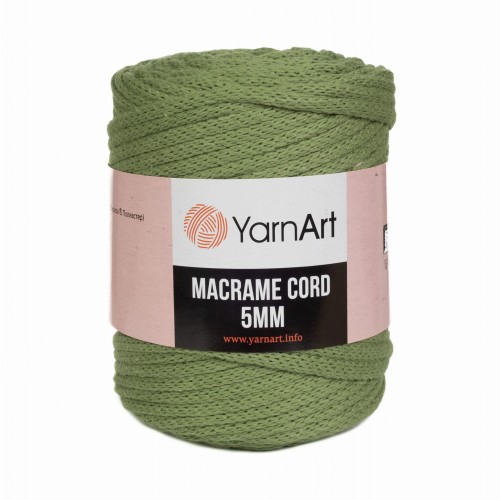 sznurek Macrame Cotton Cord 5mm zielony 787