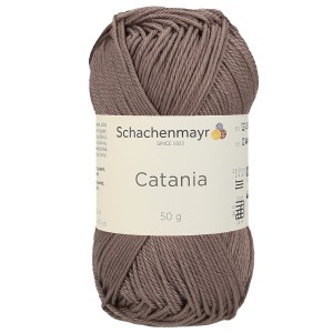 50g włóczka 100% bawełna Catania brąz 161