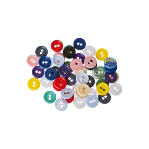 50szt mix guzików, guziki plastikowe 11mm w różnych kolorach