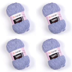 4 motki - 100g włóczka poliester YarnArt Happy szary 778, paczka