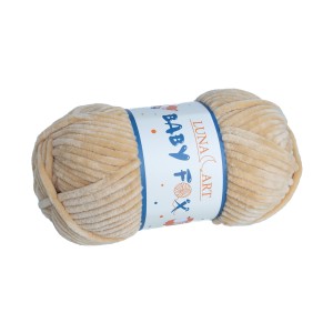 100g włóczka pluszowa Baby Fox beżowa 18