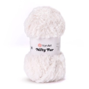 100g włóczka futerkowa YarnArt Nifty Fur 8408 kremowy