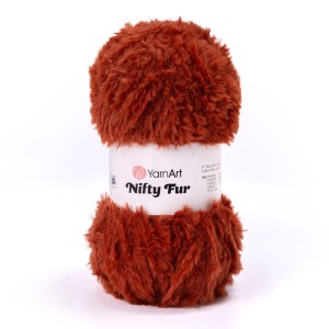 100g włóczka futerkowa YarnArt Nifty Fur 8403 pomarańczowa, ruda