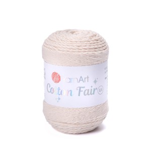 50g włóczka, cienka bawełna YarnArt Cotton Fair 8/4 jasny beż 5511