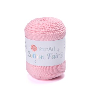 50g włóczka, cienka bawełna YarnArt Cotton Fair 8/4 jasnoróżowa 5535