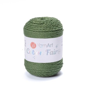 50g włóczka, cienka bawełna YarnArt Cotton Fair 8/4 zielona 5553