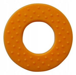 1szt okrągły gryzak, kółko, dodatek do zabawek, pomarańczowy