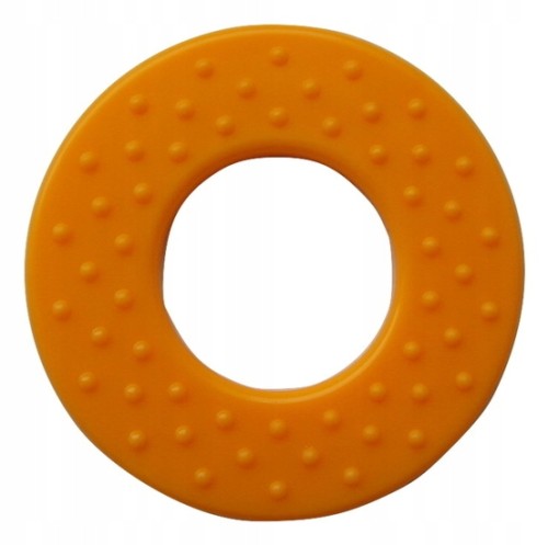 okrągły gryzak do kostek sensorycznych pomarańczowy