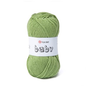 50g włóczka akryl YarnArt Baby jasnozielona 69