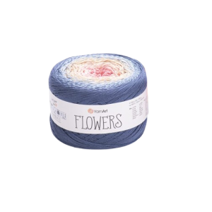 250g włóczka bawełna akryl YarnArt Flowers 262