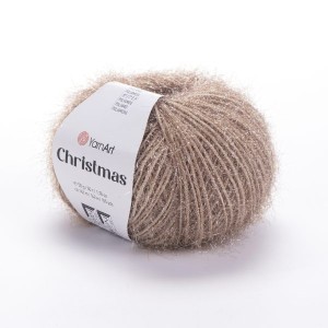 50g włóczka fantazyjna, poliamid YarnArt Christmas beżowa 05