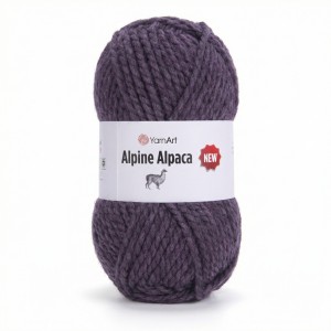 150g alpaka, wełna, akryl YarnArt Alpine Alpaca gruba 1451 ciemny fiolet