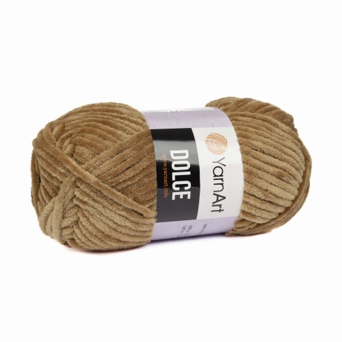 włóczka poliester YarnArt Dolce brąz 765