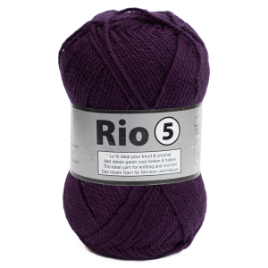 100g włóczka Lammy Yarns gruba 100% bawełna merceryzowana Rio 5 585 fiolet