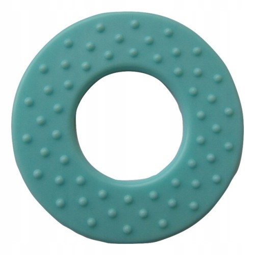 okrągły gryzak do kostek sensorycznych niebieski