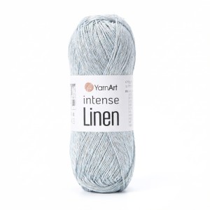 50g włóczka len wiskoza YarnArt Intense Linen jasnoszara popiel 4133
